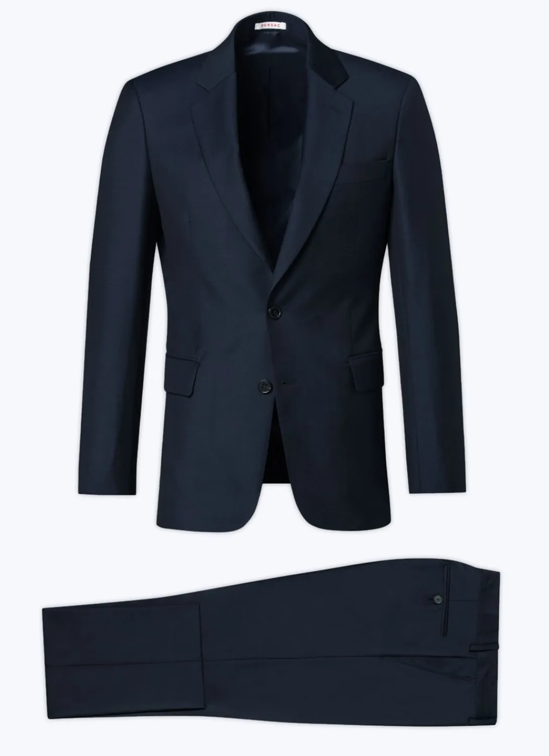 Fursac Wool Serge Suit Navy Blue Online