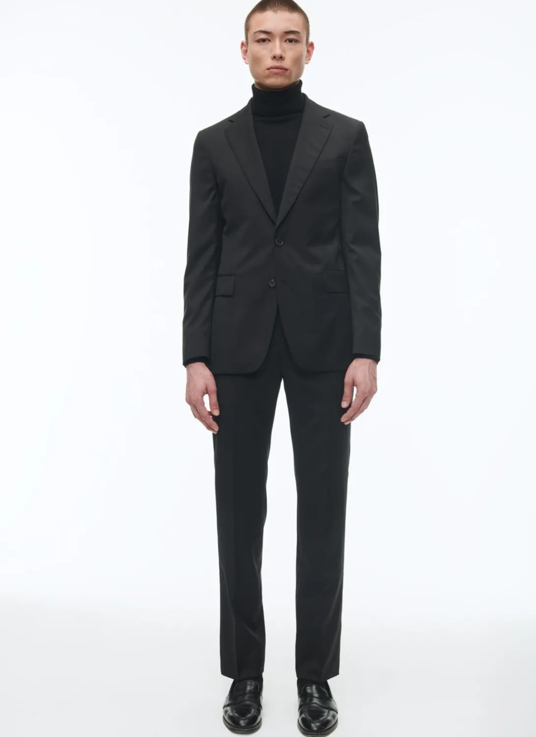 Fursac Wool Serge Suit Black Outlet