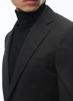Fursac Wool Serge Suit Black Outlet