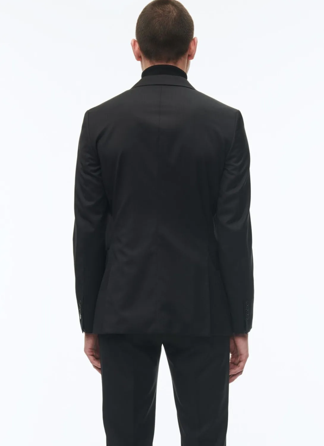 Fursac Wool Serge Suit Jacket Black Outlet