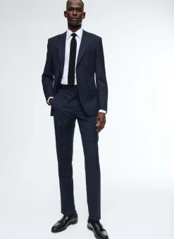 Fursac Wool Serge Suit Jacket Navy Blue Best