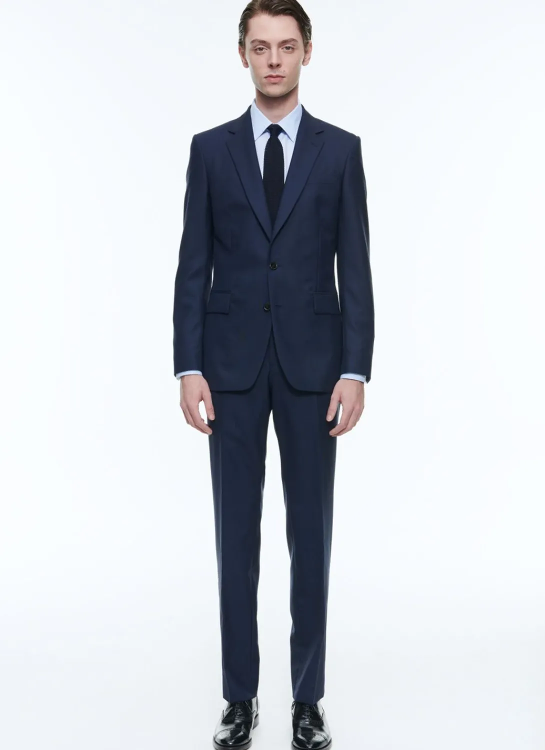 Fursac Wool Suit With Prince Of Wales Navy Blue - Prince Of Wales Pattern Shop