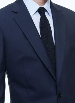 Fursac Wool Suit With Prince Of Wales Navy Blue - Prince Of Wales Pattern Shop