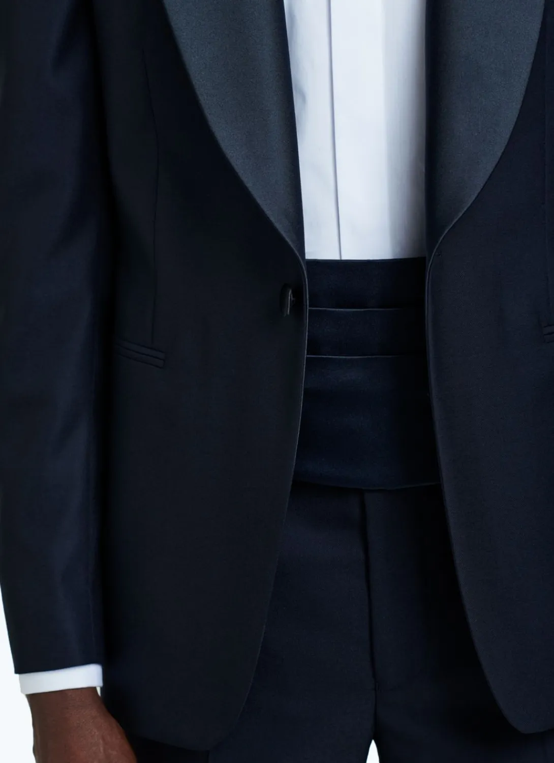 Fursac Wool Tuxedo Navy Blue Hot